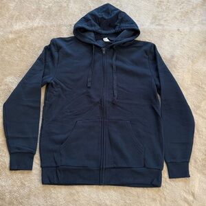 NEW Alternative Men's Dark Blue Zip-Up hoodie Size M